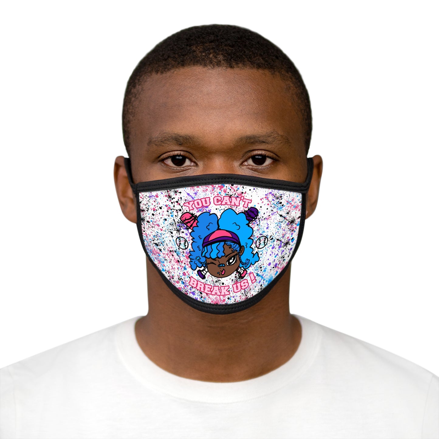 JawBreakers Mixed-Fabric Face Mask