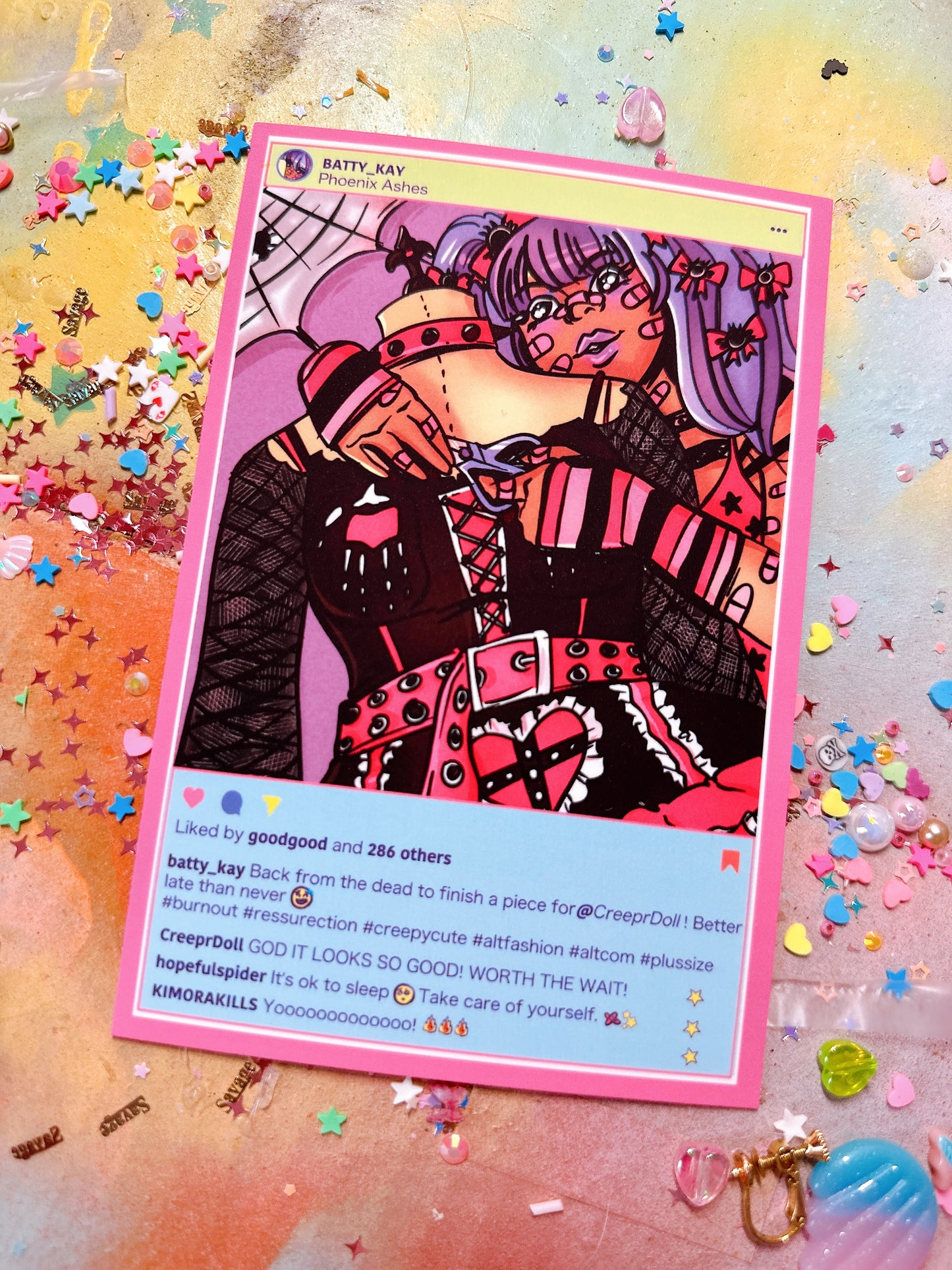 Kaze’s WIP Postcard Print