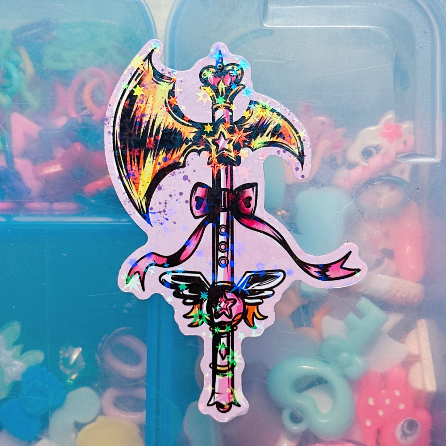 Magical Girl Axe Sticker