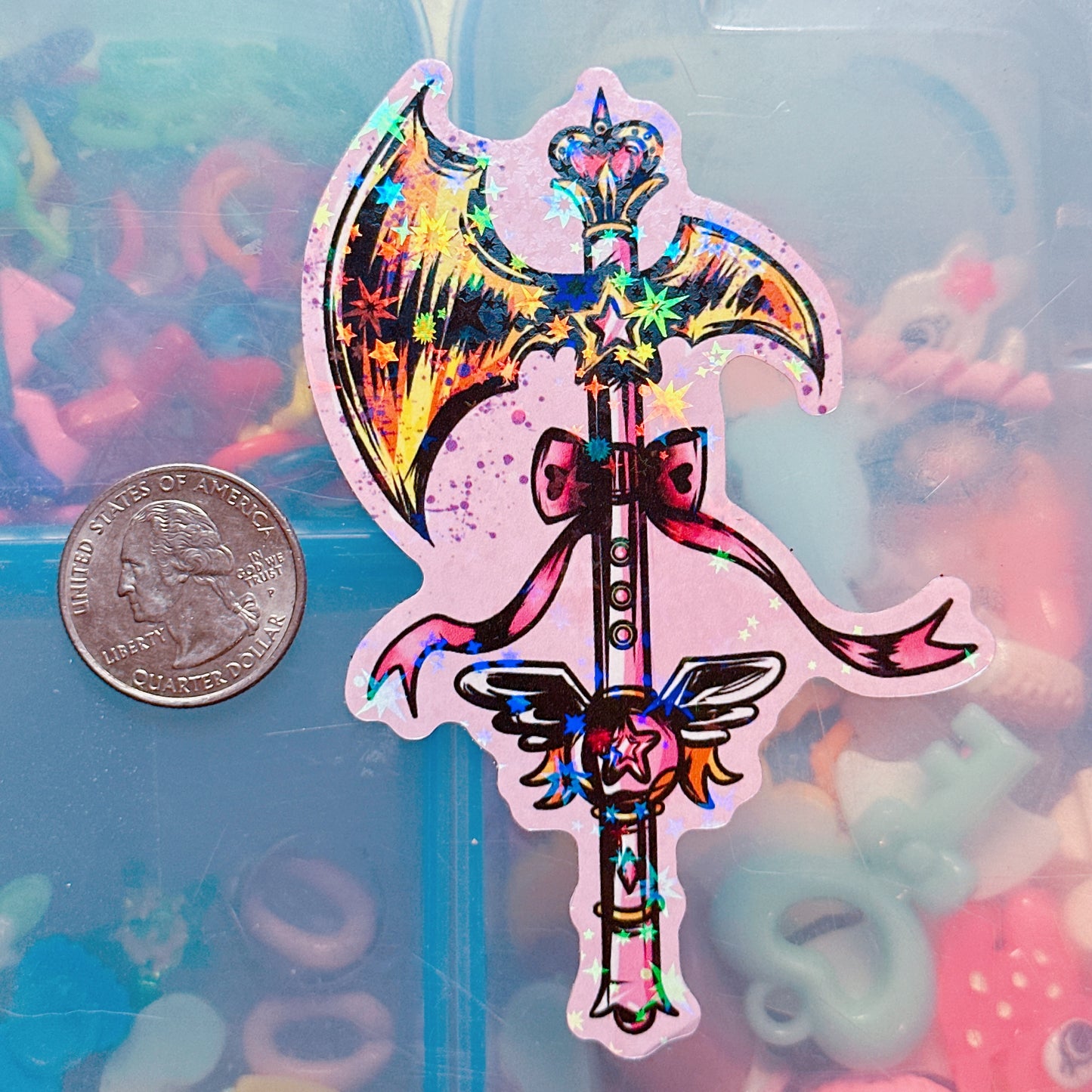 Magical Girl Axe Sticker