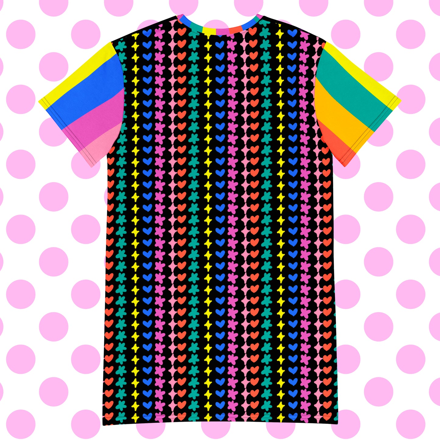 Old Skool Decora T-shirt dress (BLACK)