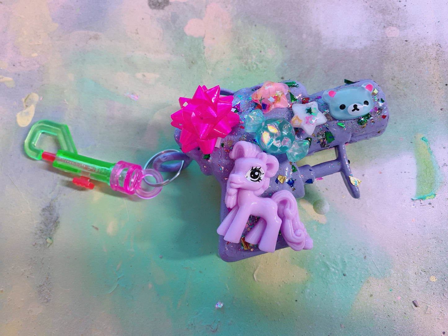 Kawaii AF Squirt Gun  (Bag Clip)