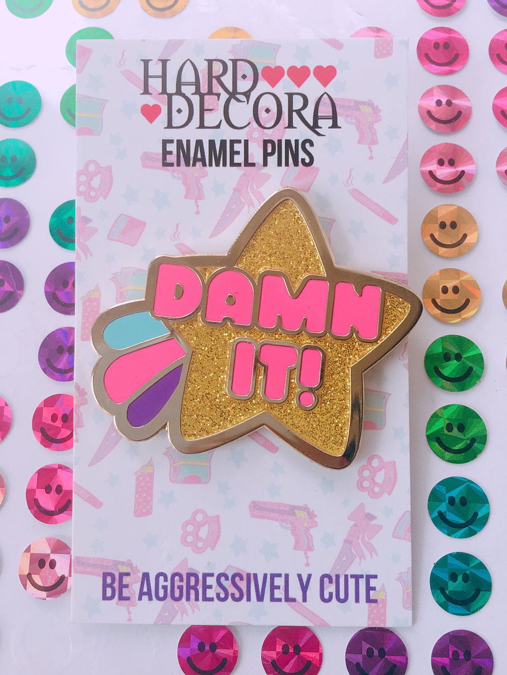 Shooting Damn It Star Pin