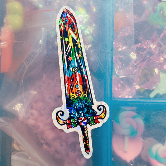 Rainbow Candy Sword Sticker