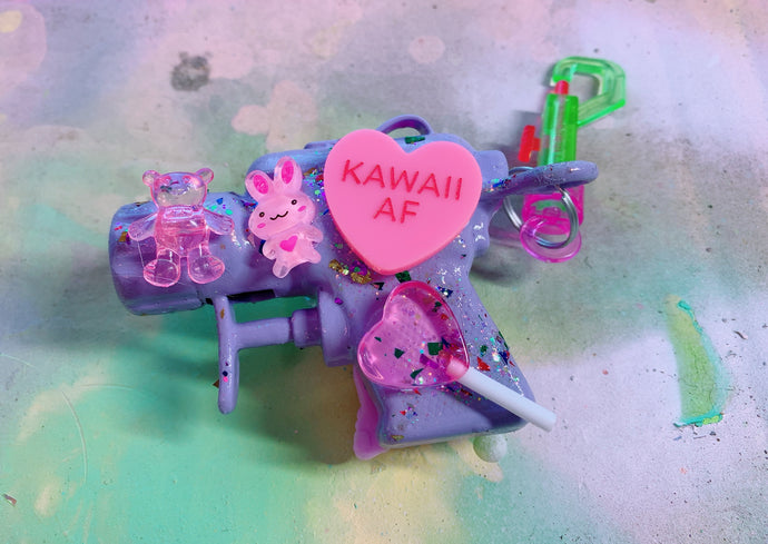 Kawaii AF Squirt Gun  (Bag Clip)