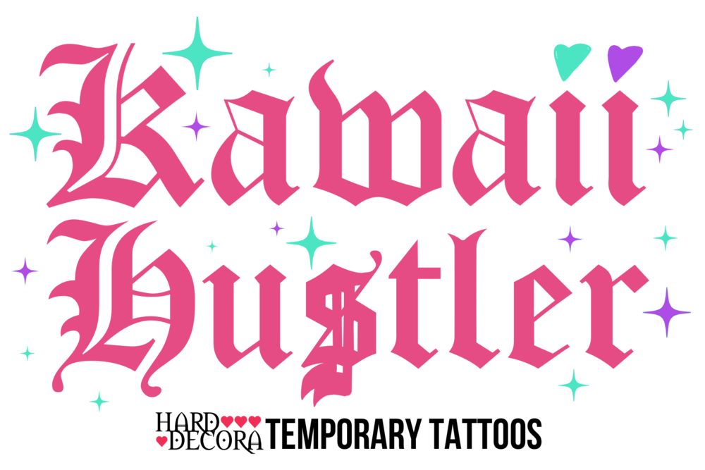 Kawaii Hustler Temporary Tattoo